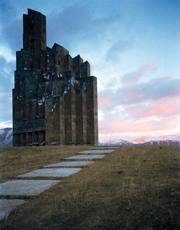 Het herdenkingsmonument voor de slag bij Bash-Aparan, Armenië