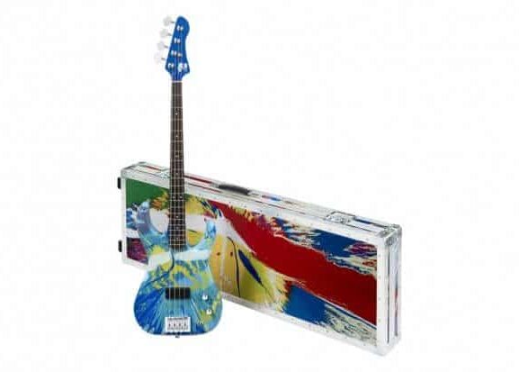 damien hirst flea color bass guitars 1 620x413