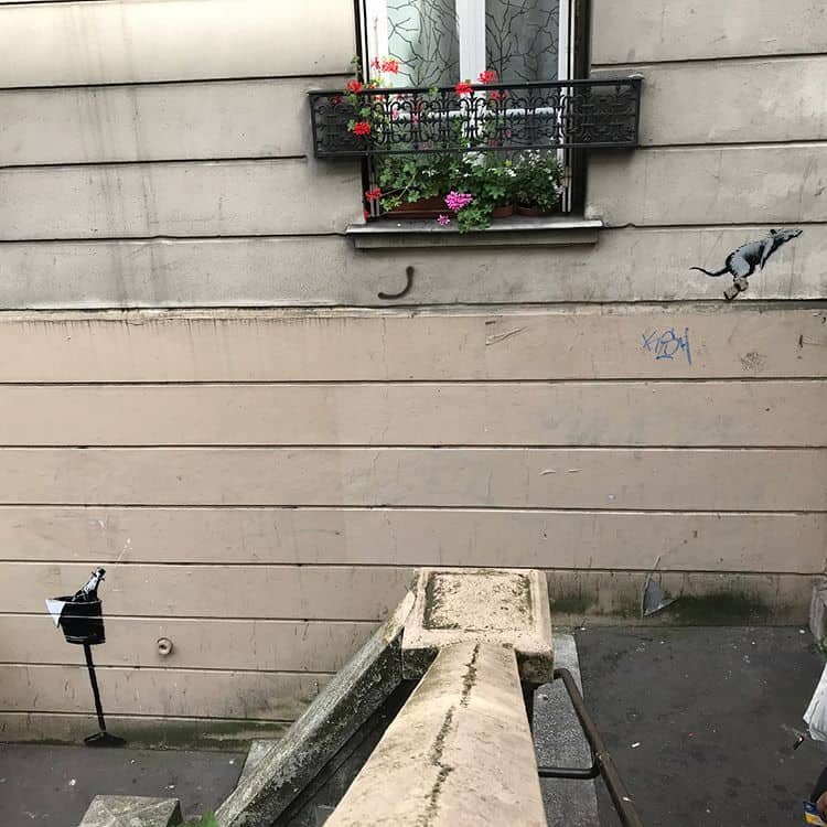Nieuw werk van Banksy in Parijs