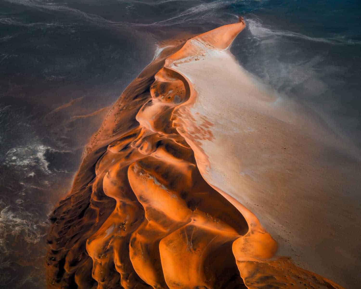 luchtfoto van Namibië