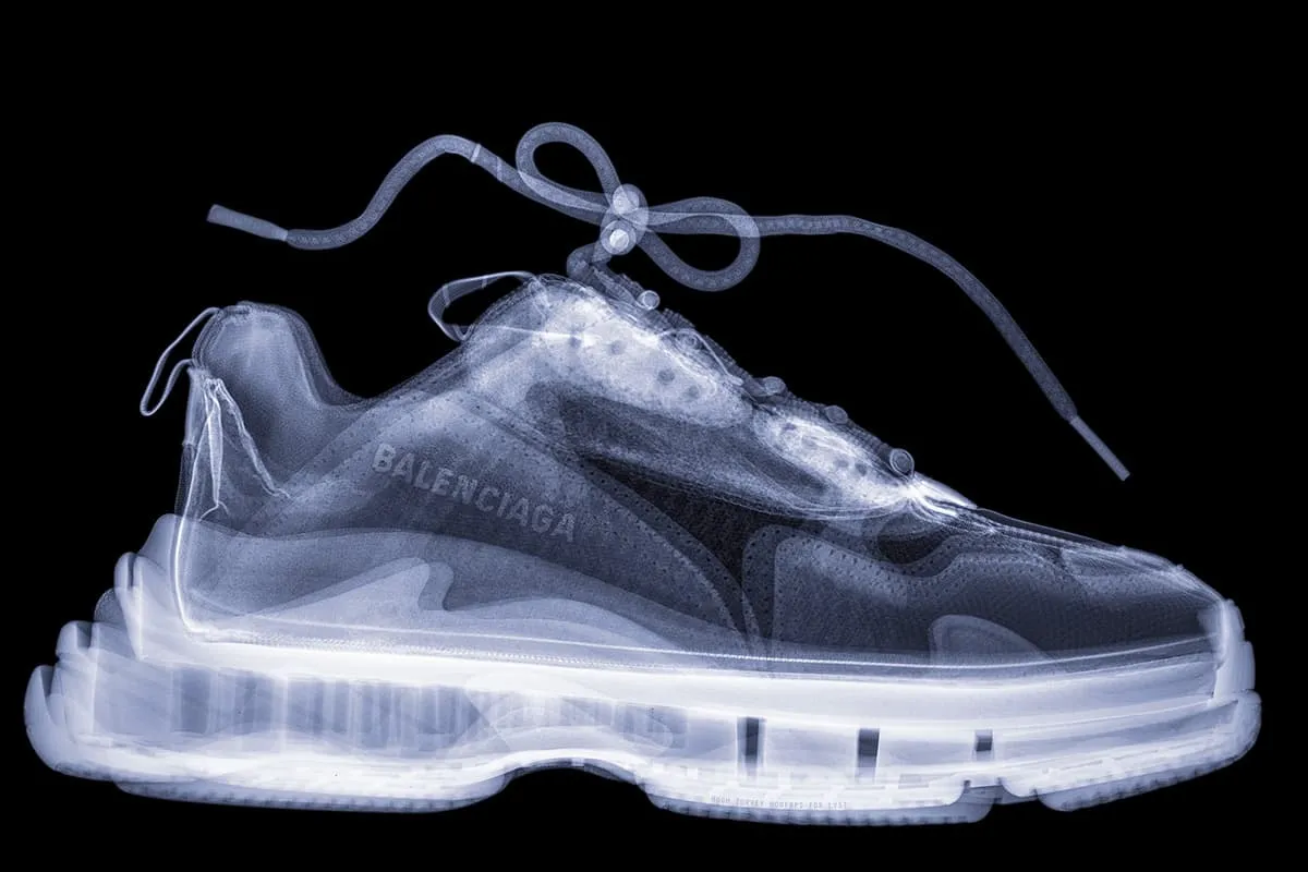 röntgenfoto van een sneaker