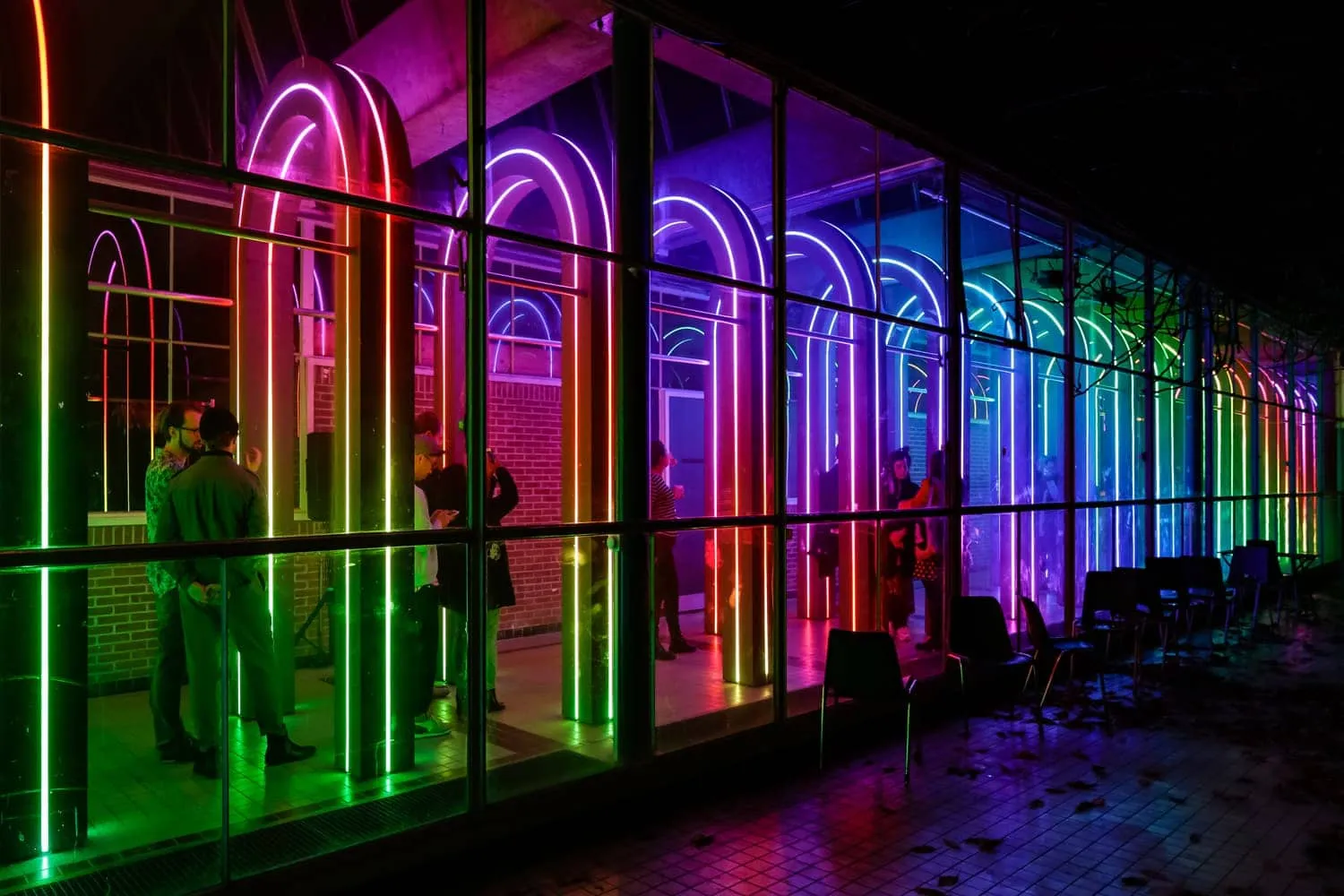 Lichtinstallatie Transito van Space Encounters en Children of the Light