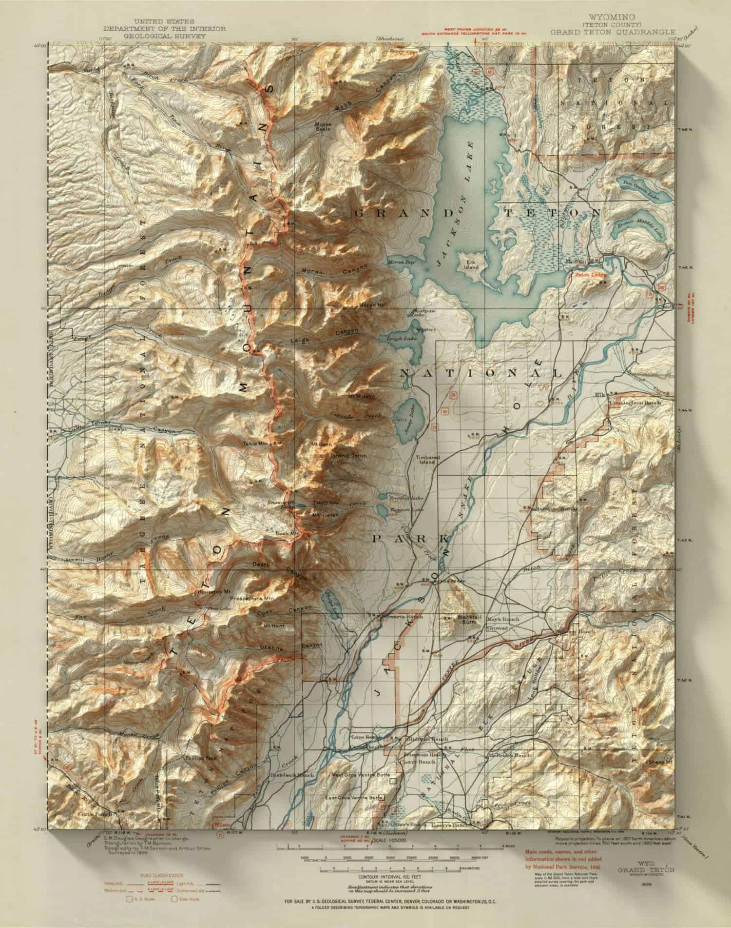 landkaart van kunstenaar Scott Reinhard