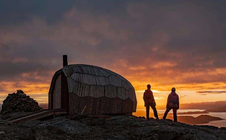 houten hut in Hammerfest