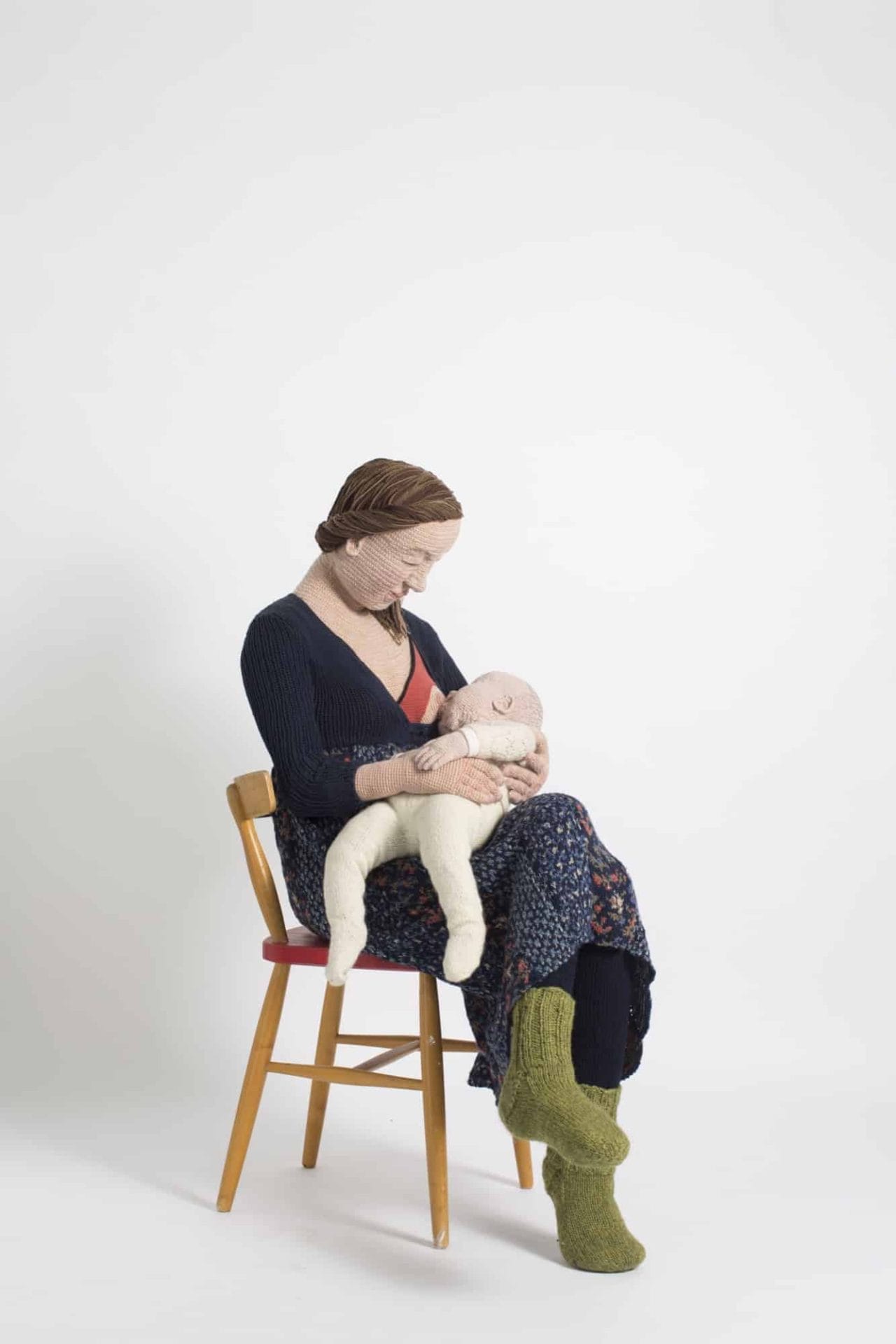 Gebreide en gehaakte dubbelgangers door Liisa Hietanen