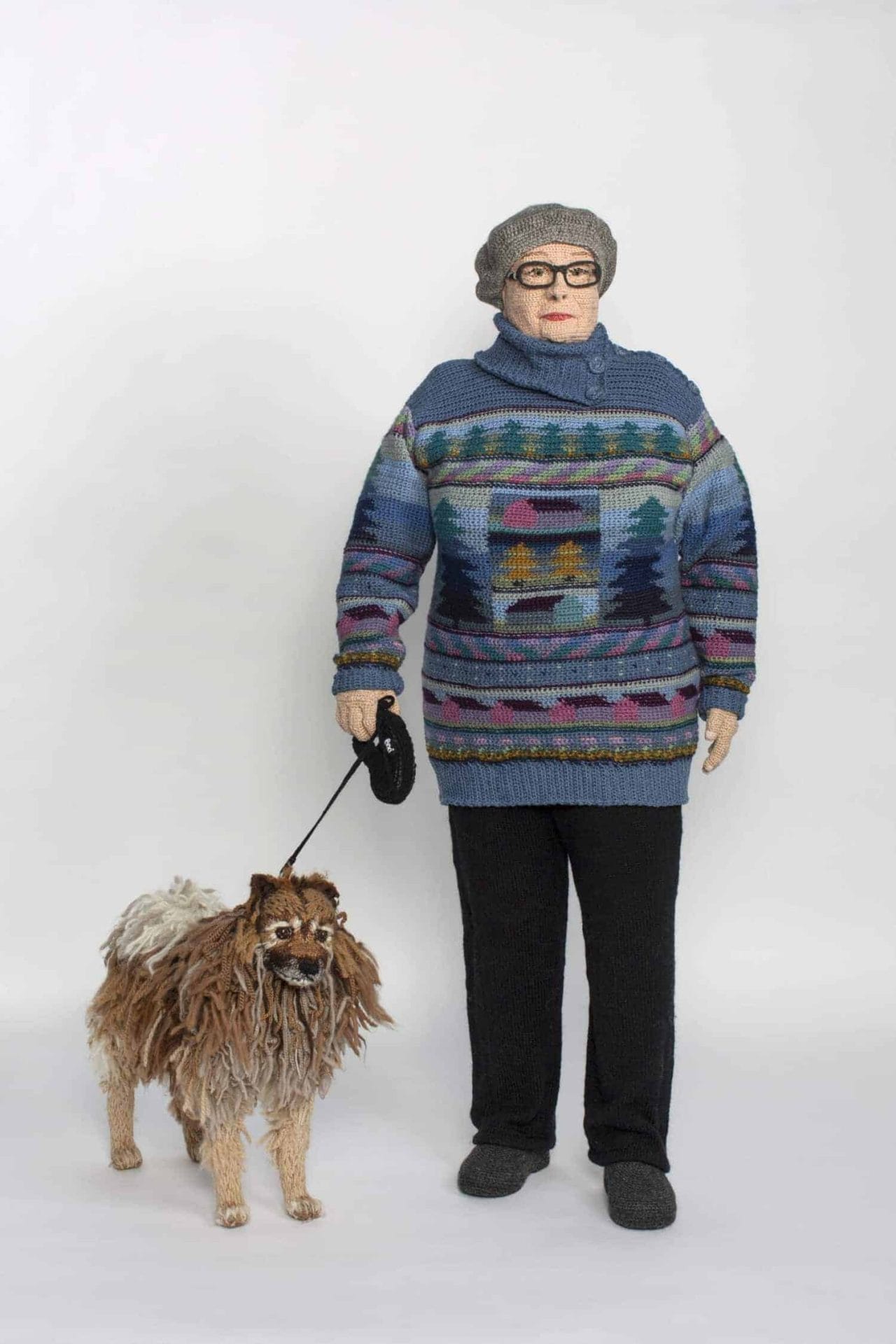 Gebreide en gehaakte dubbelgangers door Liisa Hietanen