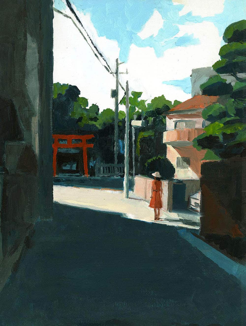 schilderij van de Japanse kunstenaar Makoto Funatsu