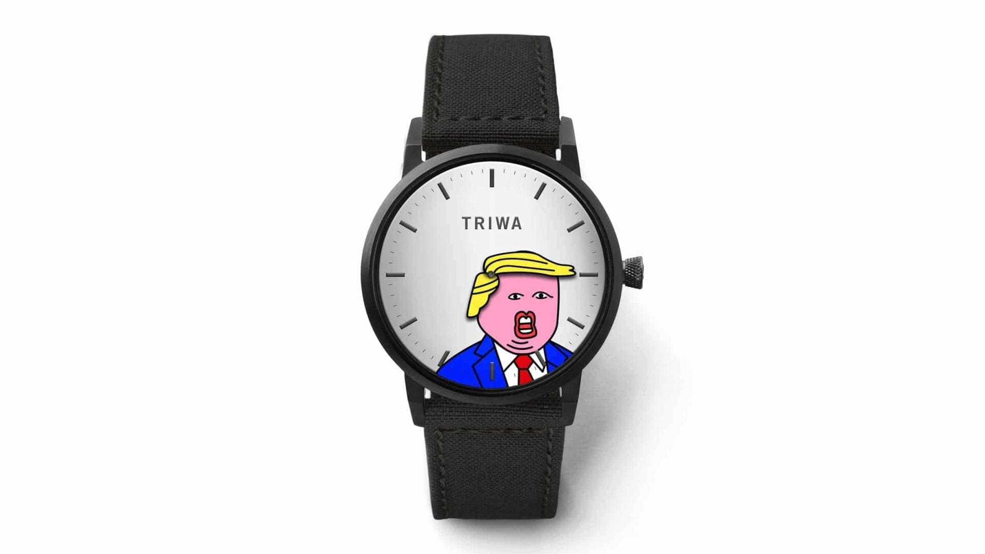 Het kapsel van Donald Trump geeft de tijd aan 40 horloge met donald trump