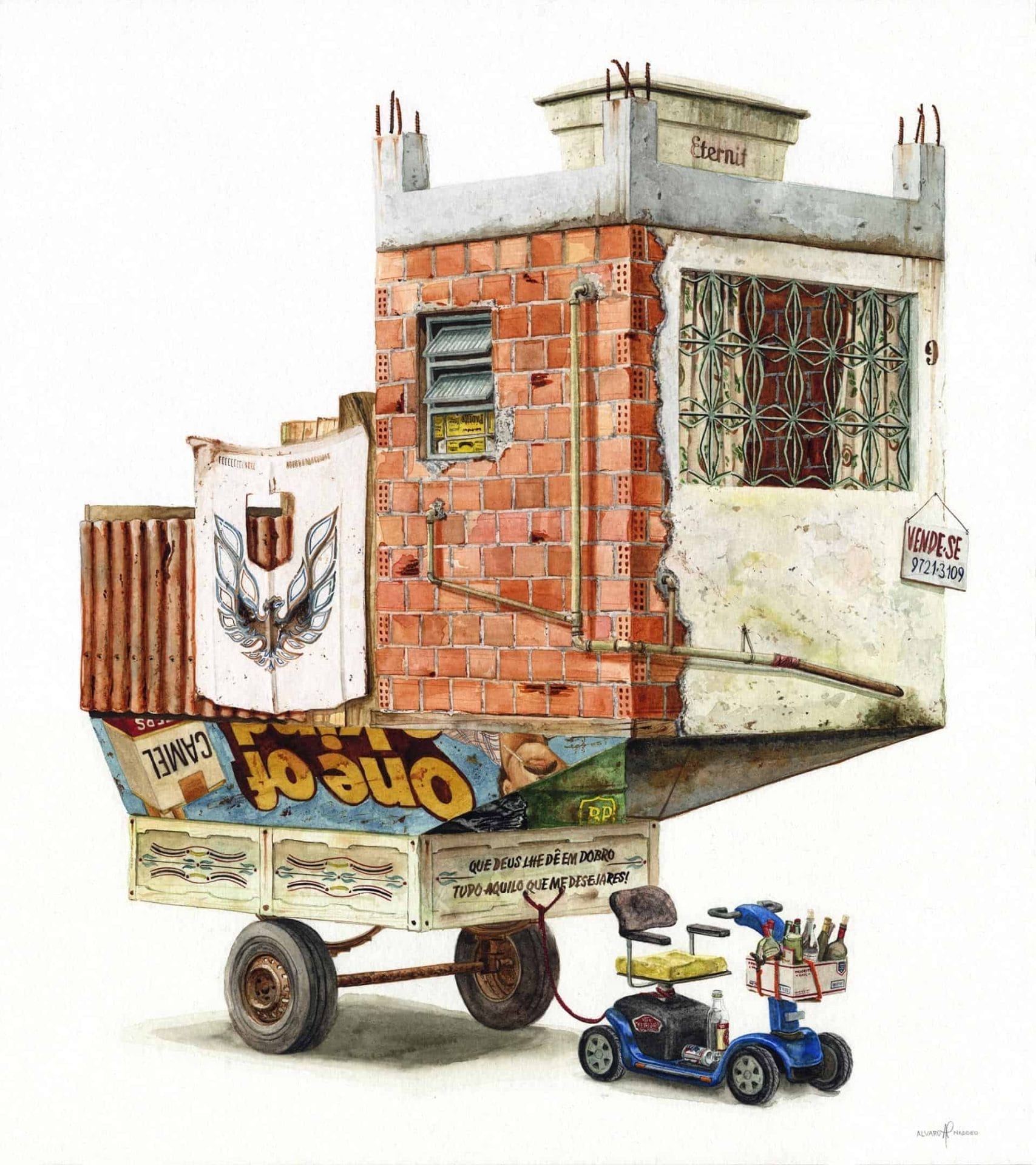 Postapocalyptische fantasiewereld door Alvaro Naddeo