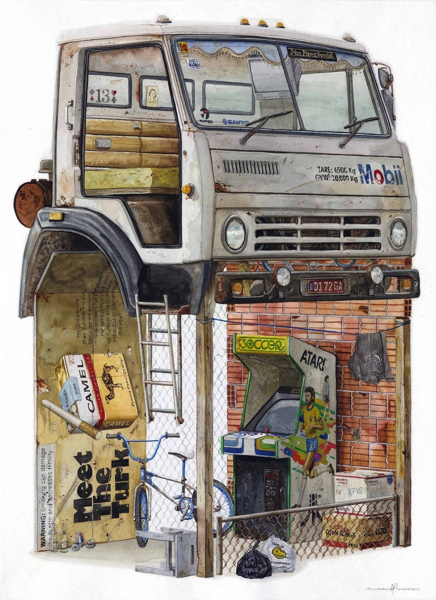 Postapocalyptische fantasiewereld door Alvaro Naddeo