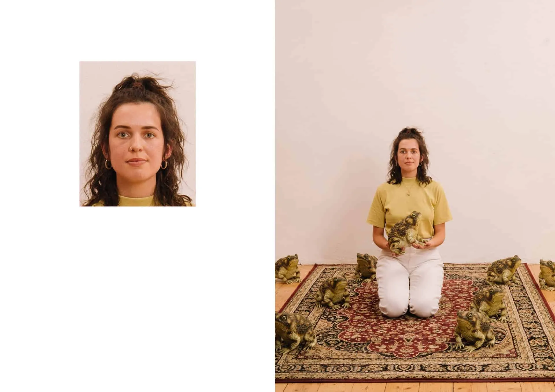 Chaotische paspoortfoto door kunstenaar Max Siedentopf