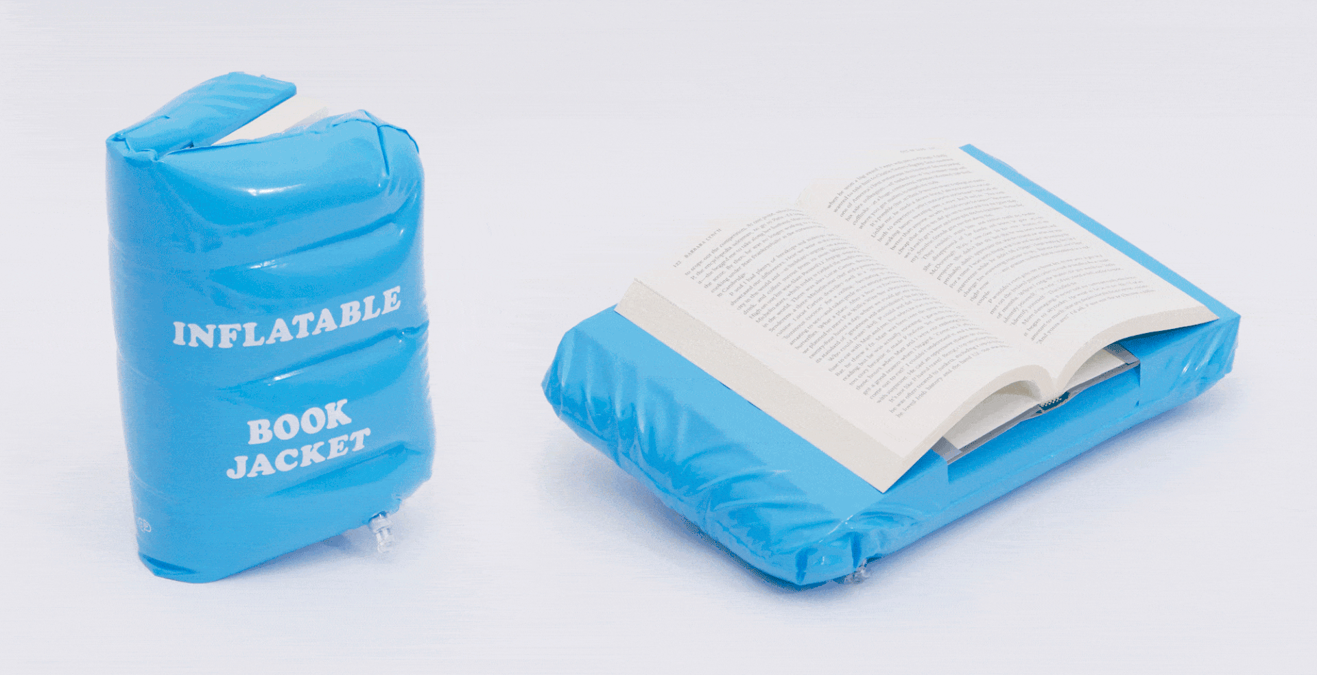 INFLATABLE BOOK JACKET” Image: Ben Denzer/Catalog Press