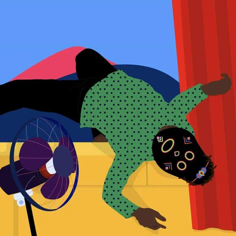 Portret van kunstenaar Dennis Osadebe