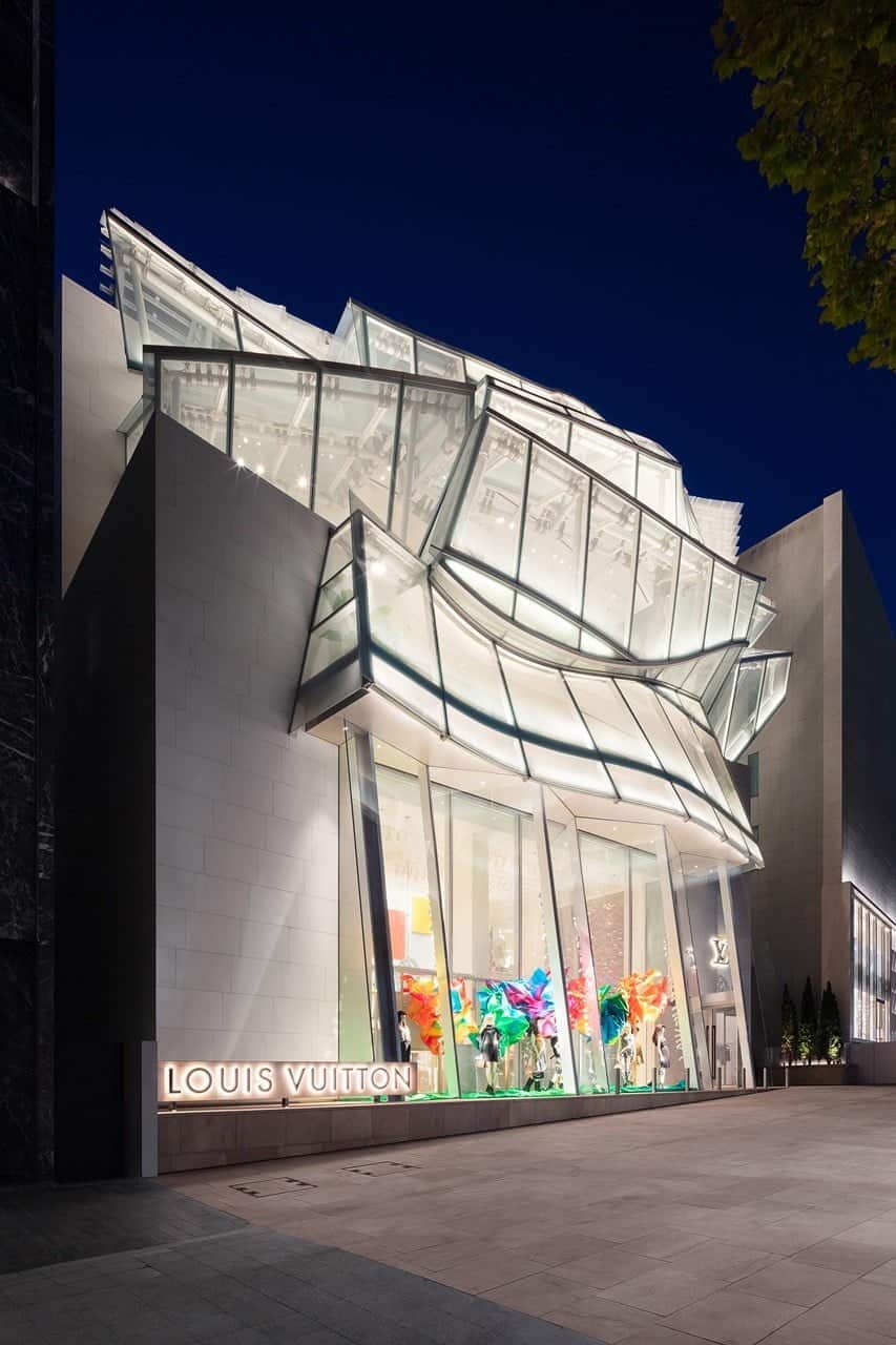 De nieuwe winkel van Louis Vuitton in Seoul