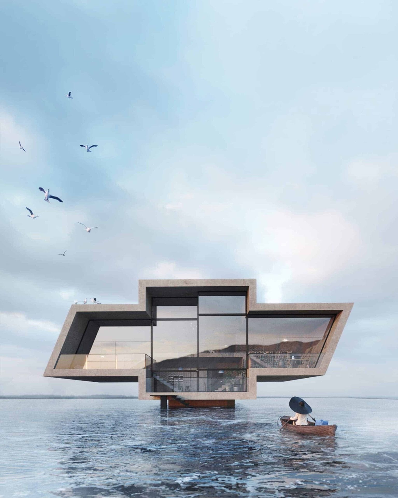 Huizen in de vorm van beroemde logo's 43 Logo House