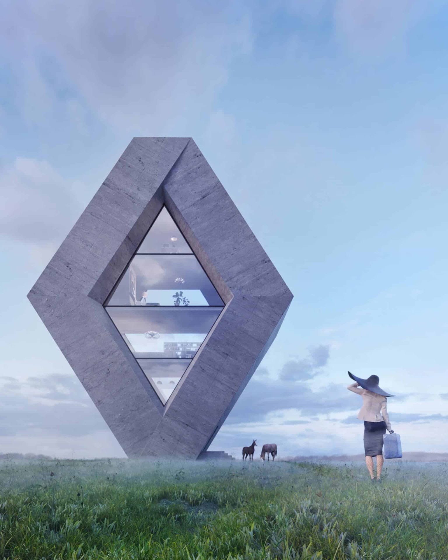 Huizen in de vorm van beroemde logo's 44 Logo House