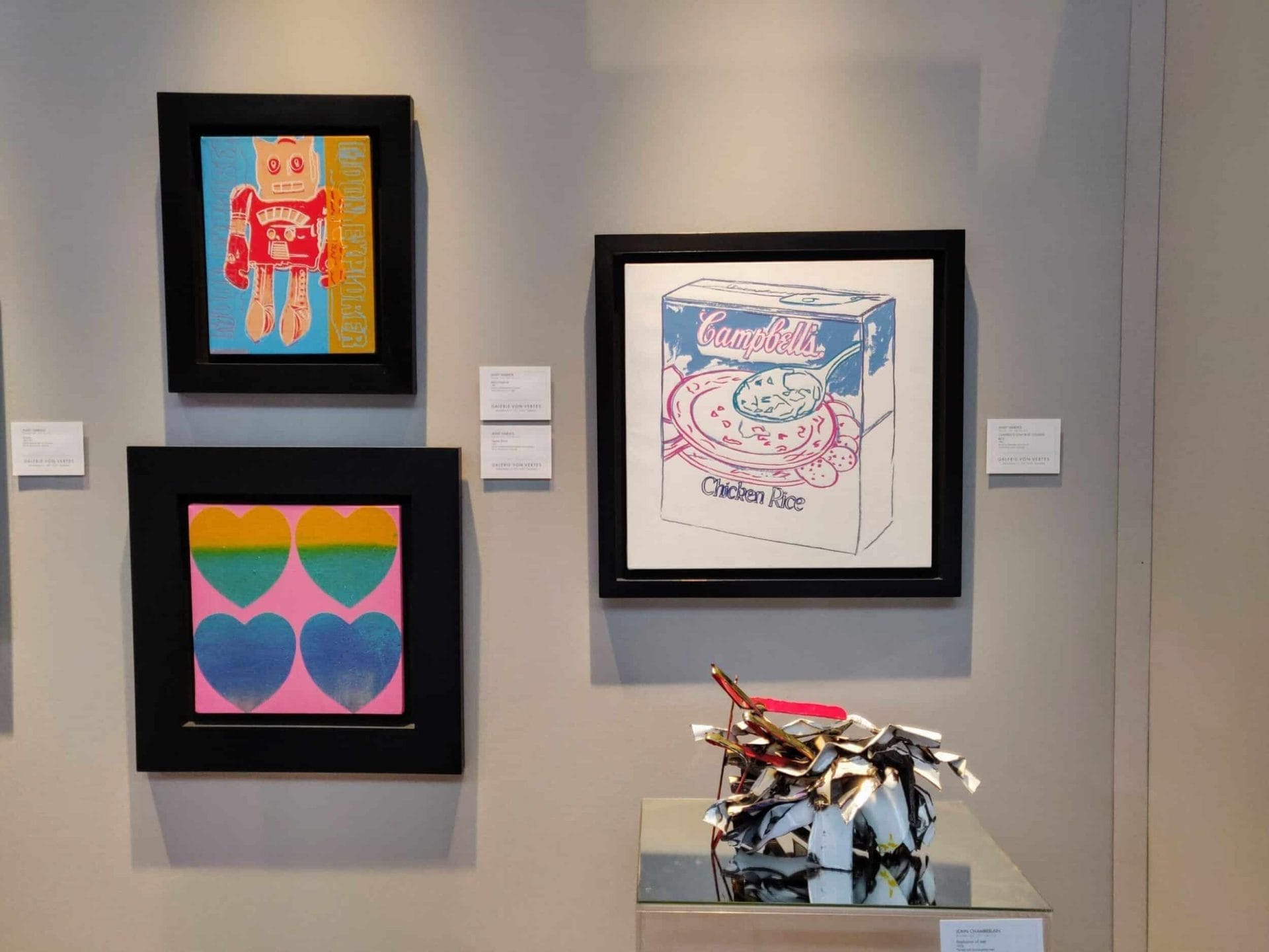 Andy Warhol en John Chamberlain