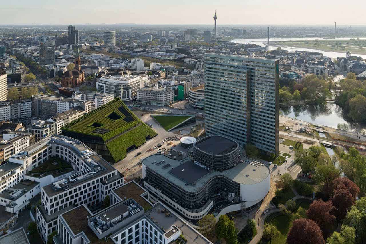Groen kantoor in Düsseldorf