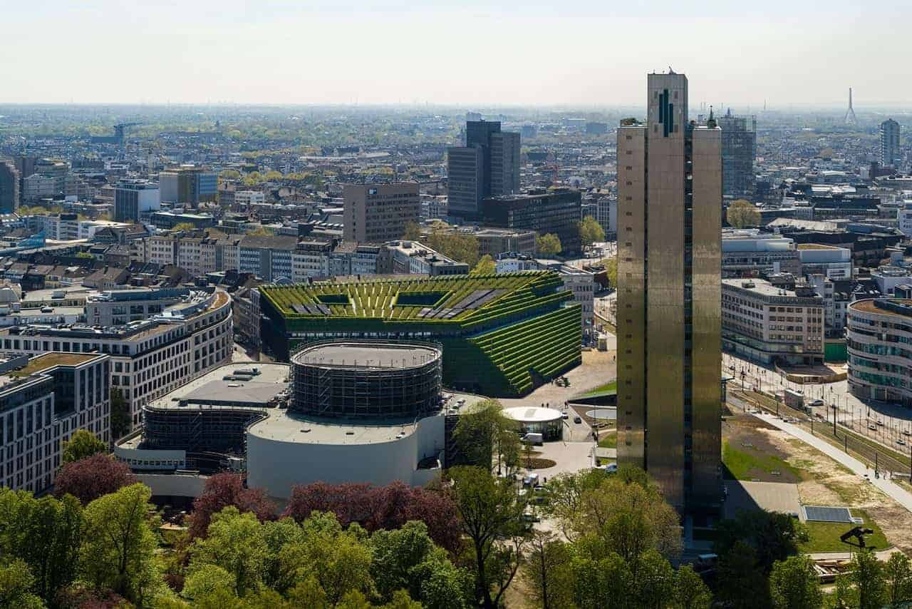 Groen kantoor in Düsseldorf