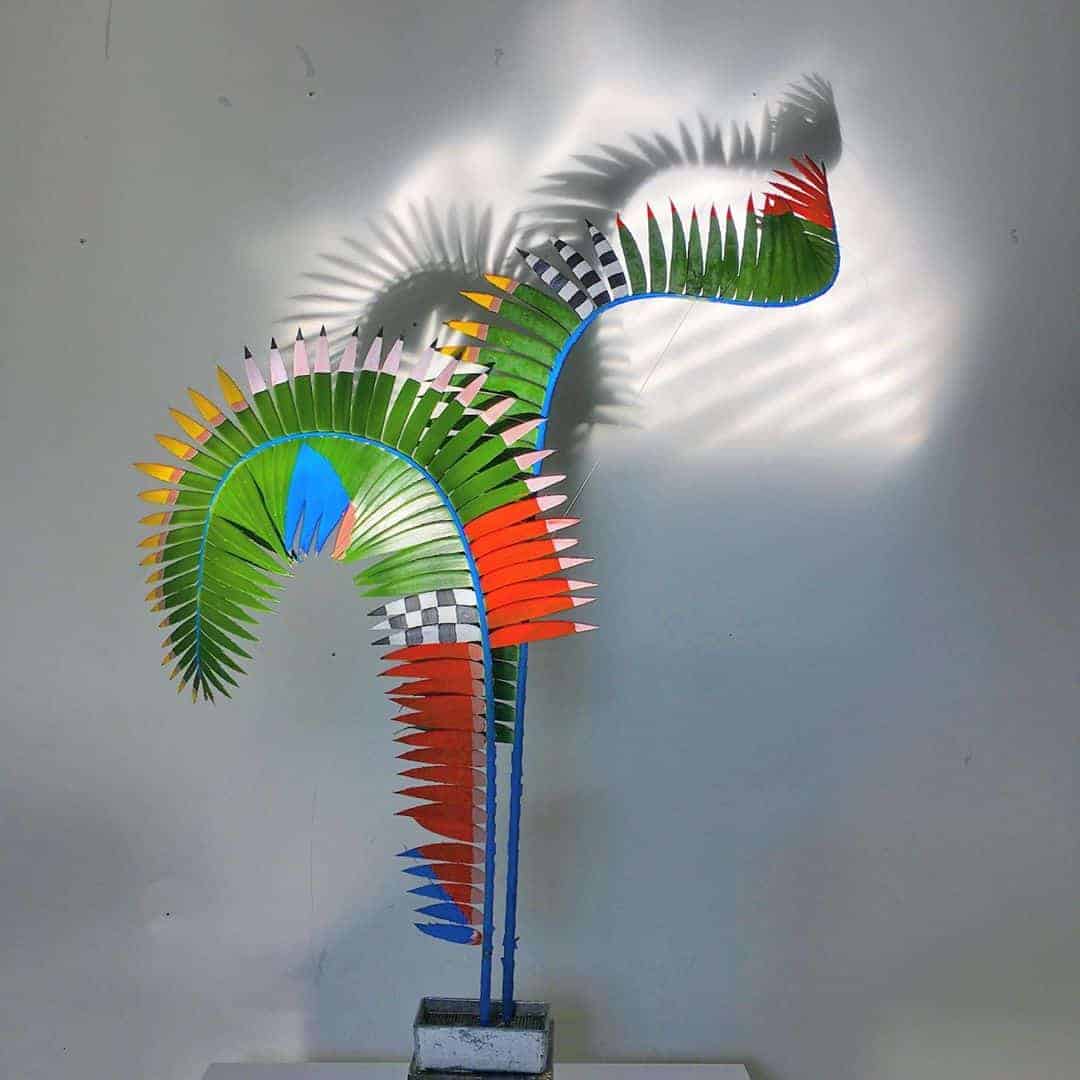 Sculpturen en schilderijen gemaakt van en met planten 41 Botanische kunst van Sophie Parker