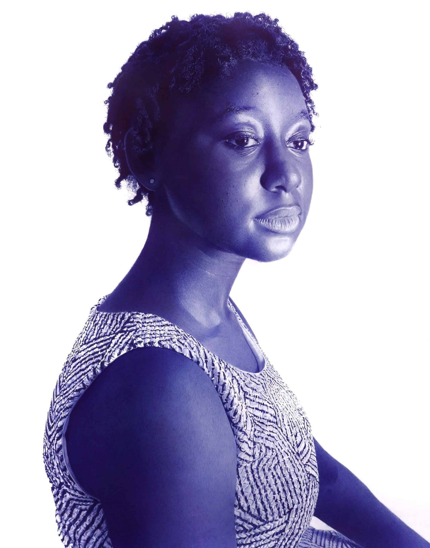 Portret in balpen door Patrick Onyekwere