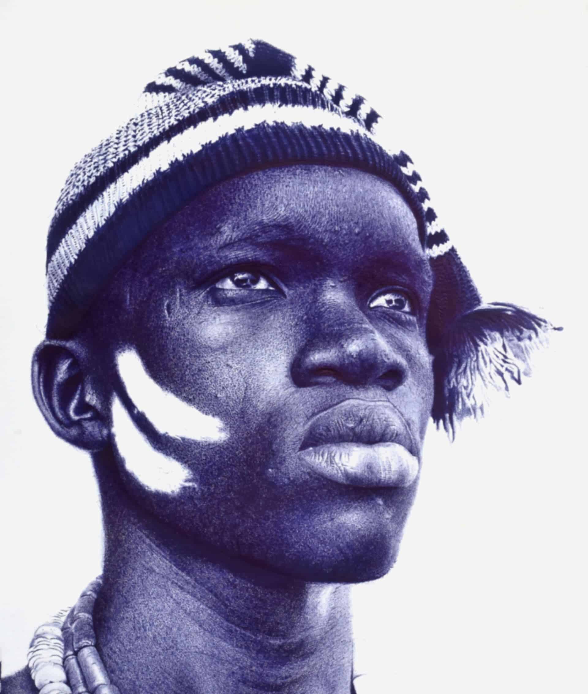 Portret in balpen door Patrick Onyekwere