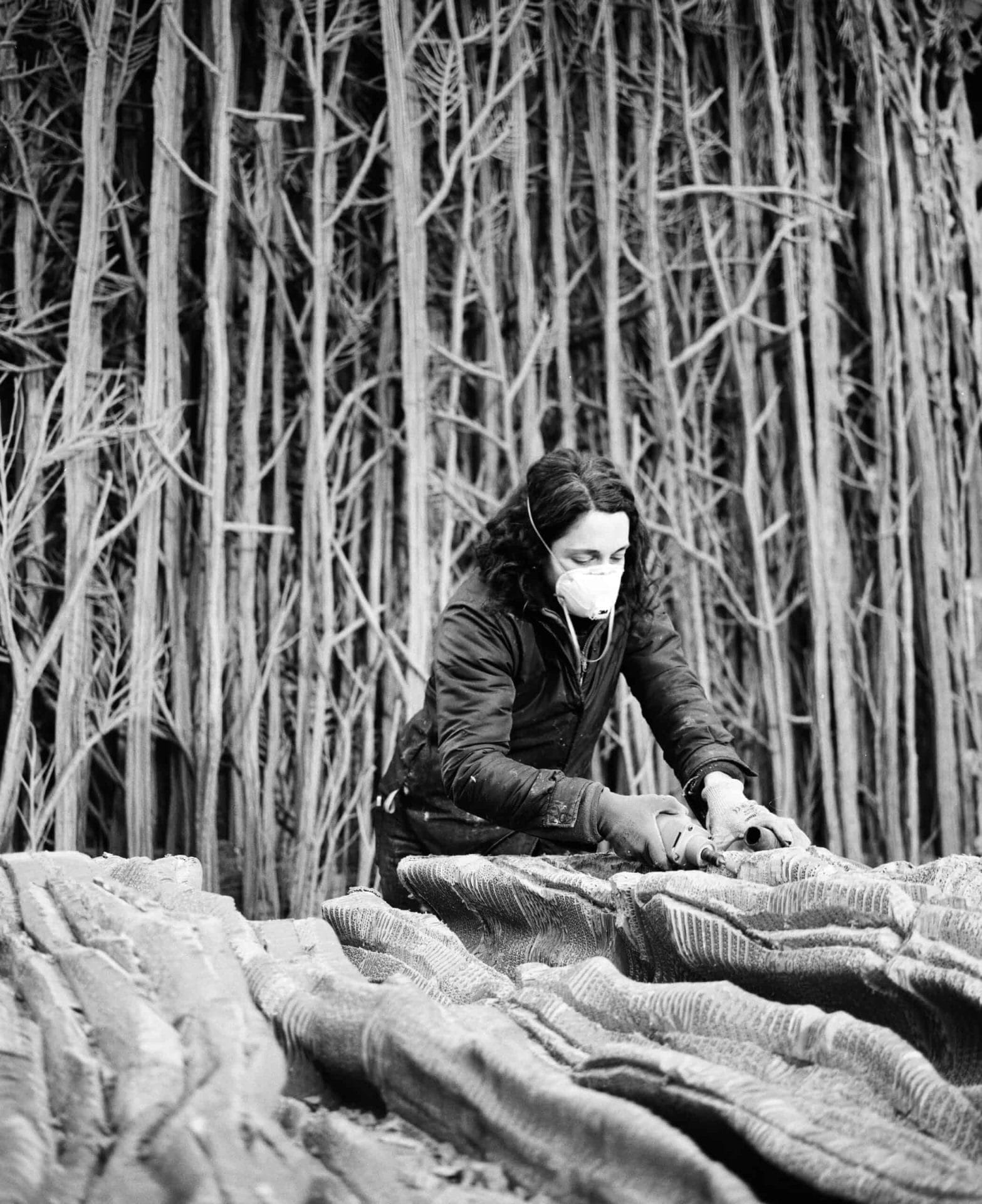 Eva Jospin in haar atelier in Parijs