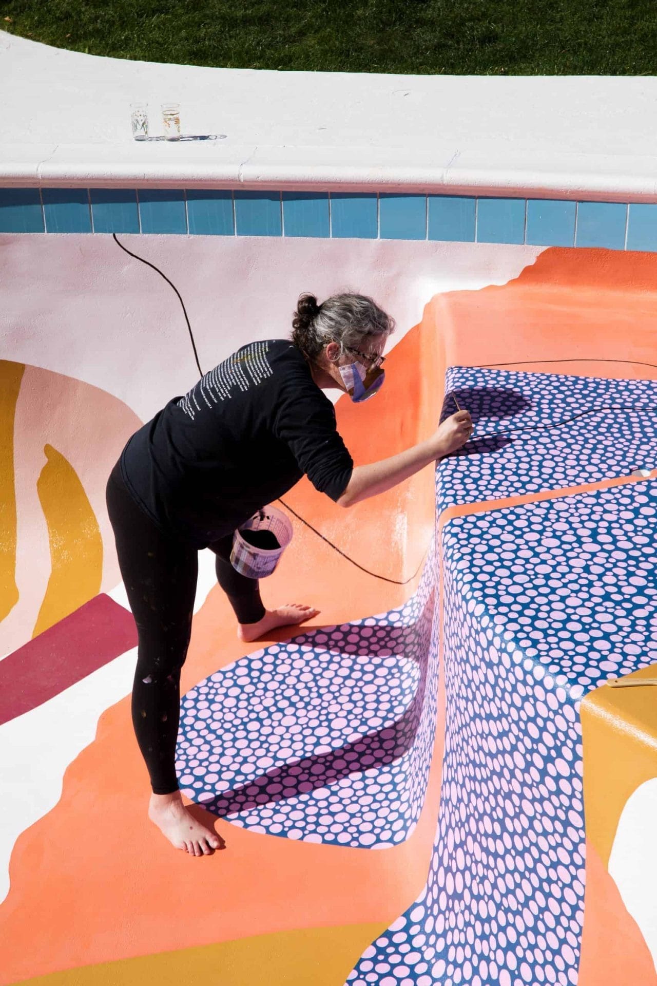 Kleurrijk zwembad van Alex Proba