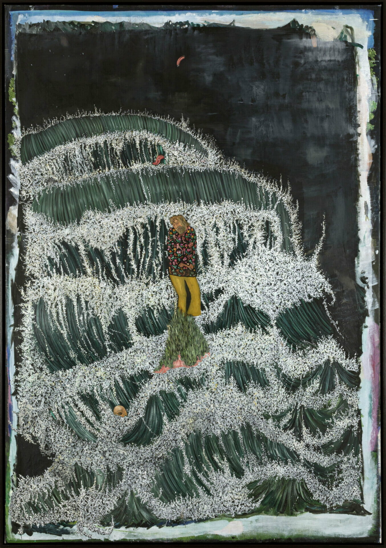 The Wild Onrush of the Waves, 2019 - 2021 oil on canvas 179 x 124,5 cm