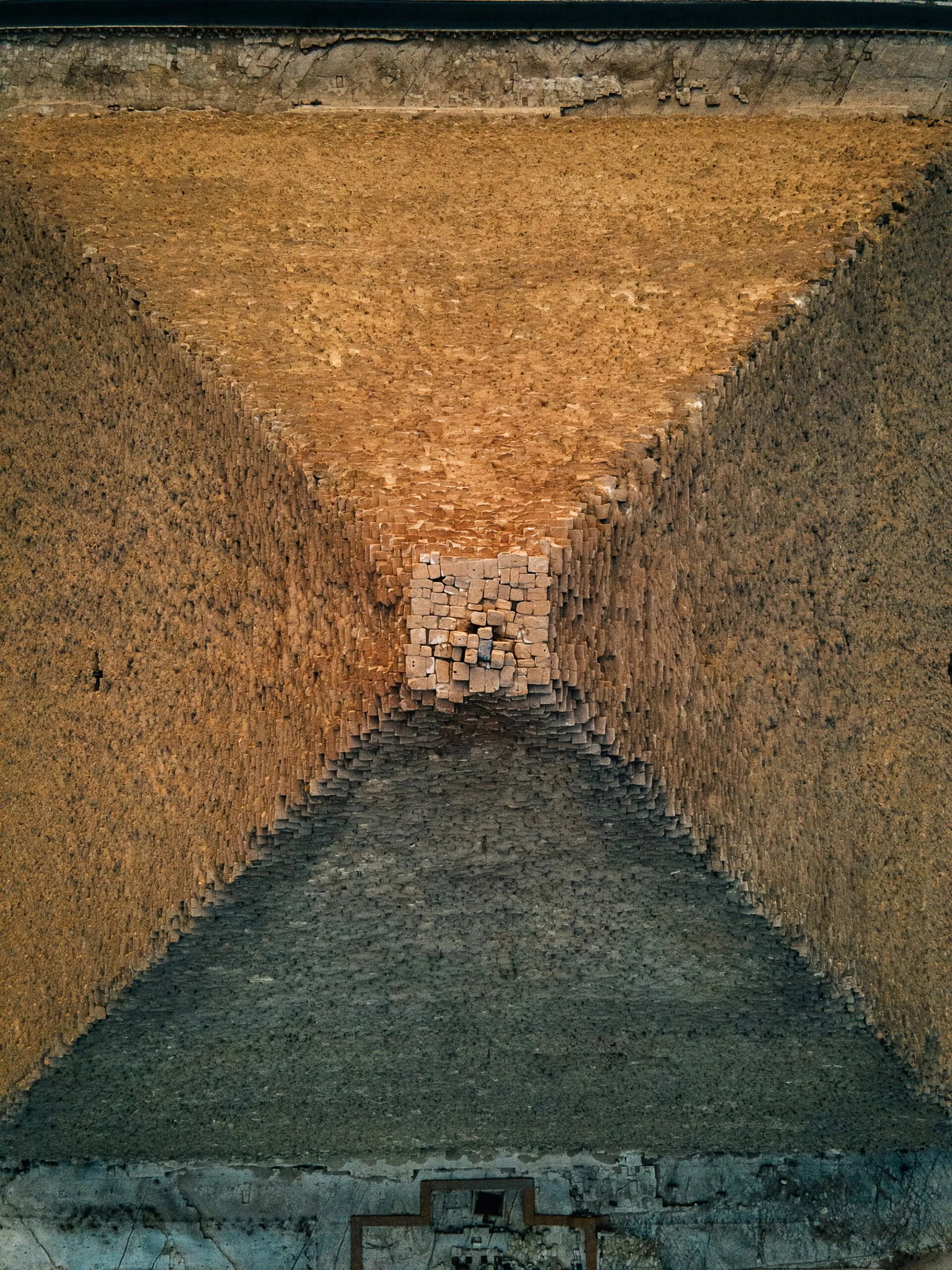 Piramide van bovenaf