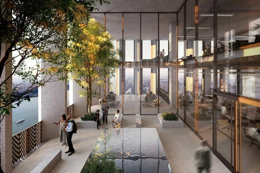 David Adjaye ontwerpt omgekeerde wolkenkrabber