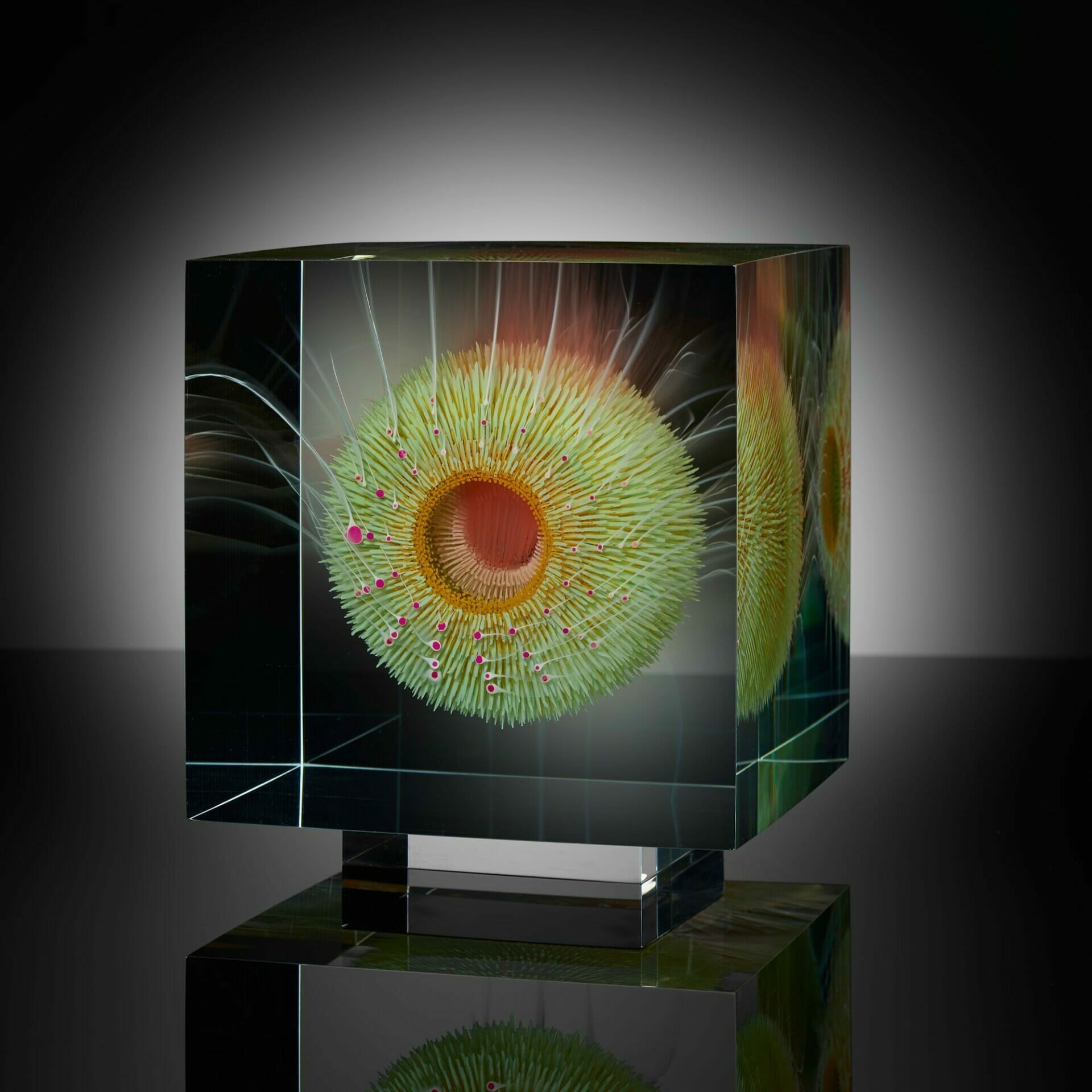 Gelaagde glaskunst van Wilfried Grootens