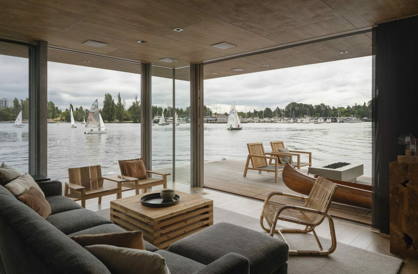 Woonboot van architect Olson Kundig in Seattle