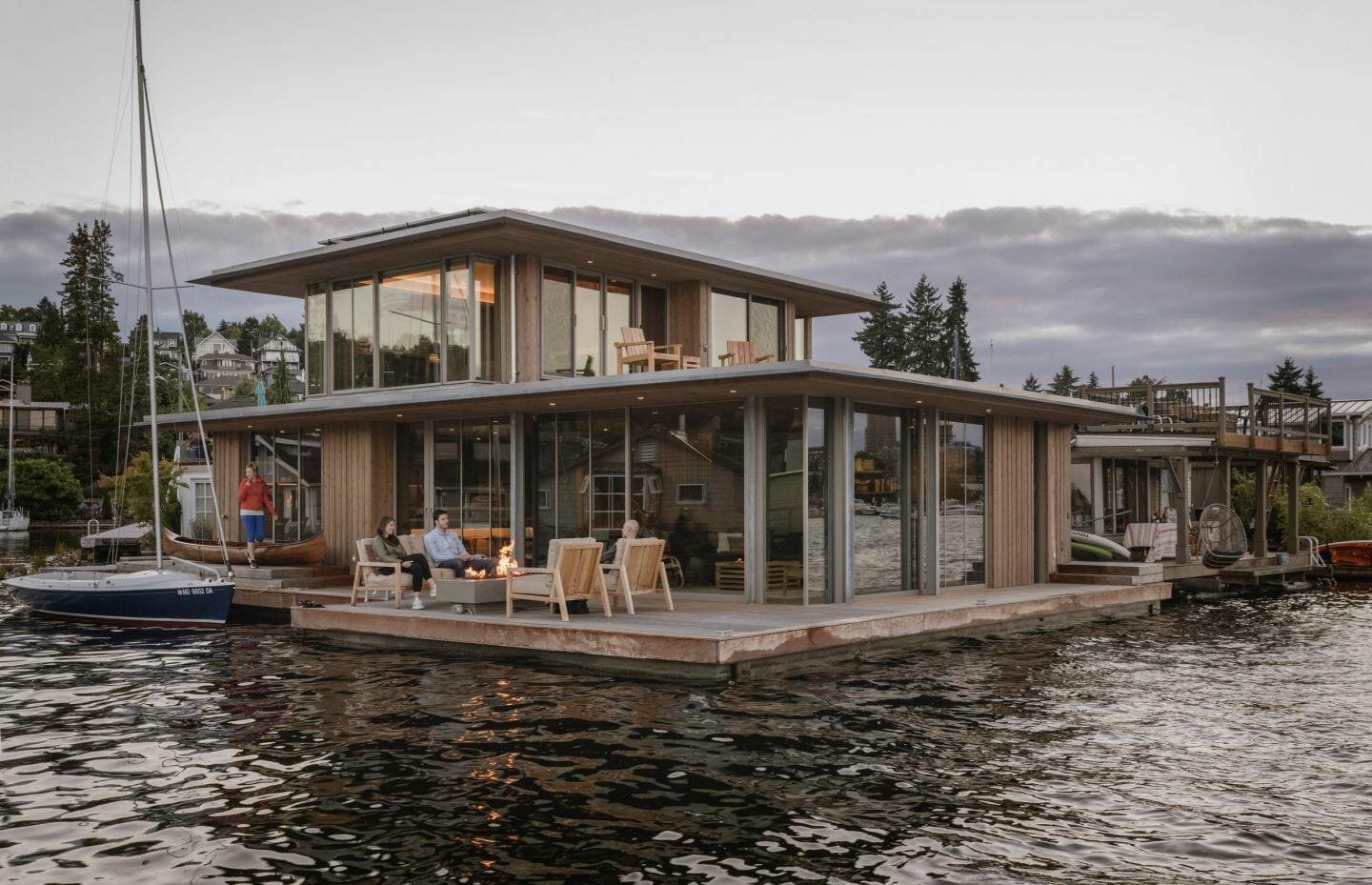 Woonboot van architect Olson Kundig in Seattle