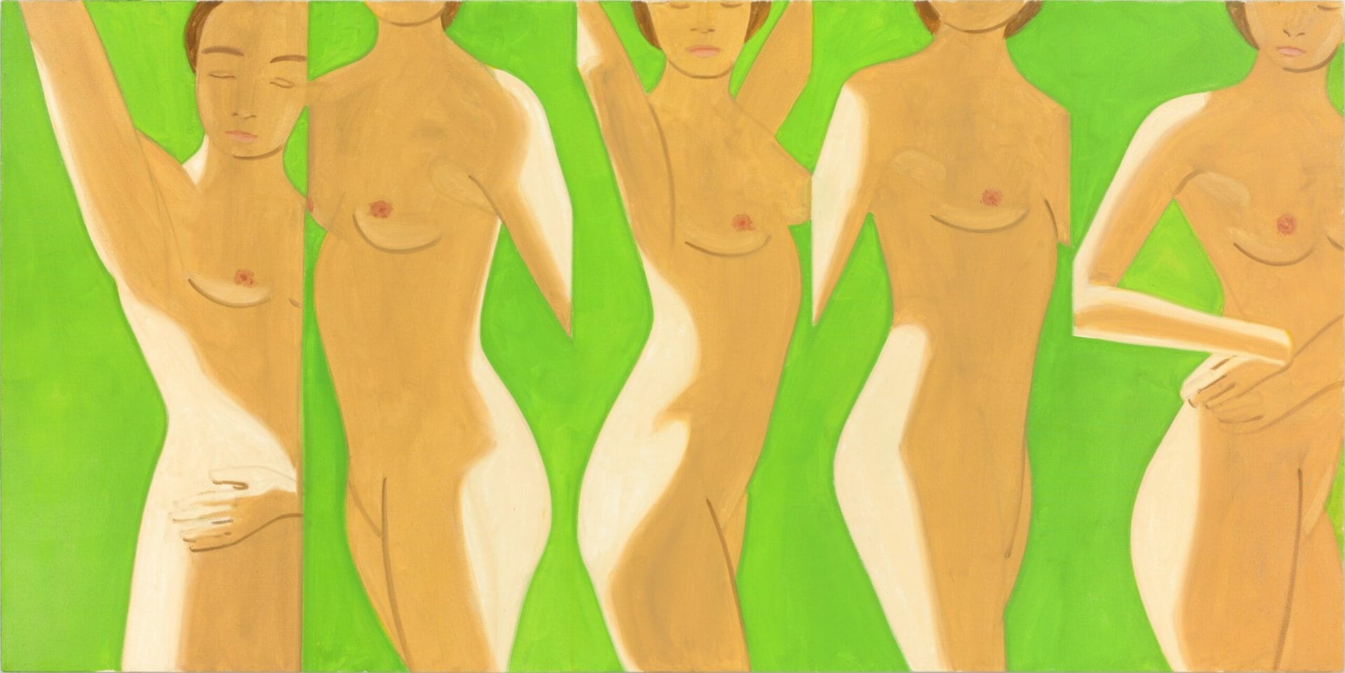 © Alex Katz, Homage to Degas 14, 2018, c/o Pictoright Amsterdam 2023 olieverf op linnen | oil on linen 182,9 × 365,8 cm Collection museum Voorlinden