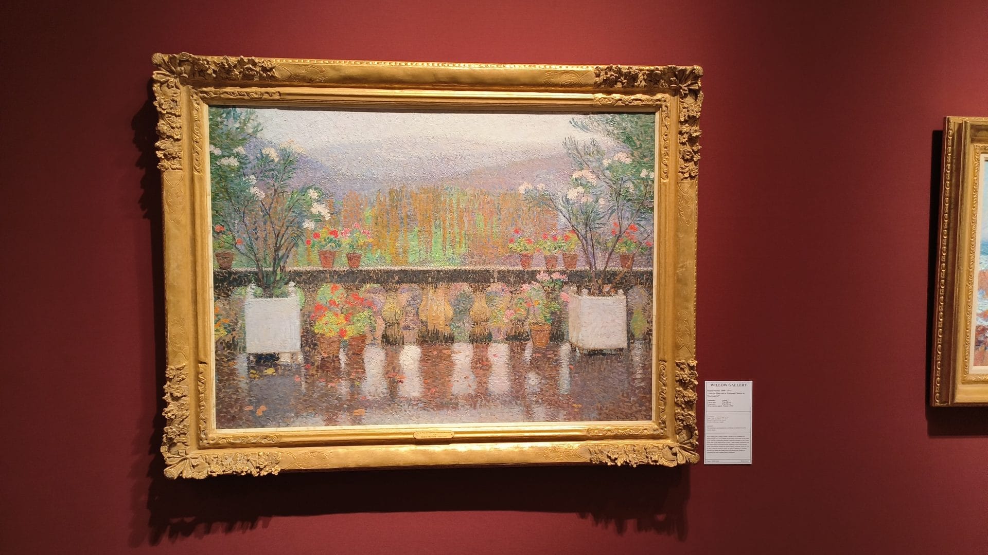 Mooi werk van Henri Martin bij Willow Gallery