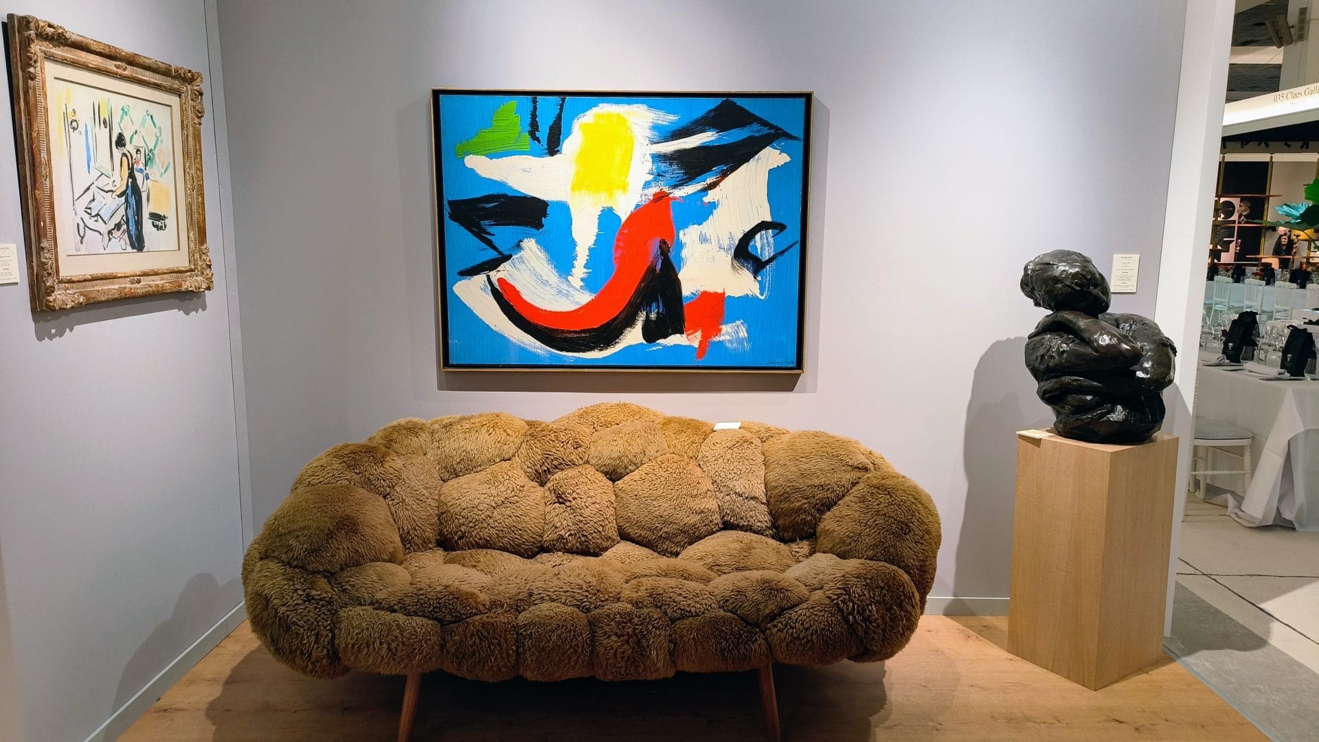 Veel diversiteit bij de stand van Harold t'Kint de Roodenbeke Gallery