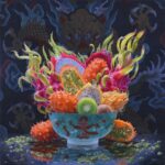 Eric Wert Dragon Breath 30 x 30 oil on canvas 2023