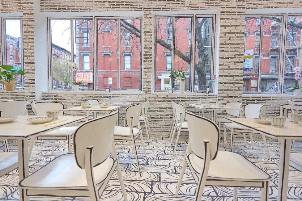 Shirokuro in New York: restaurant met getekend interieur