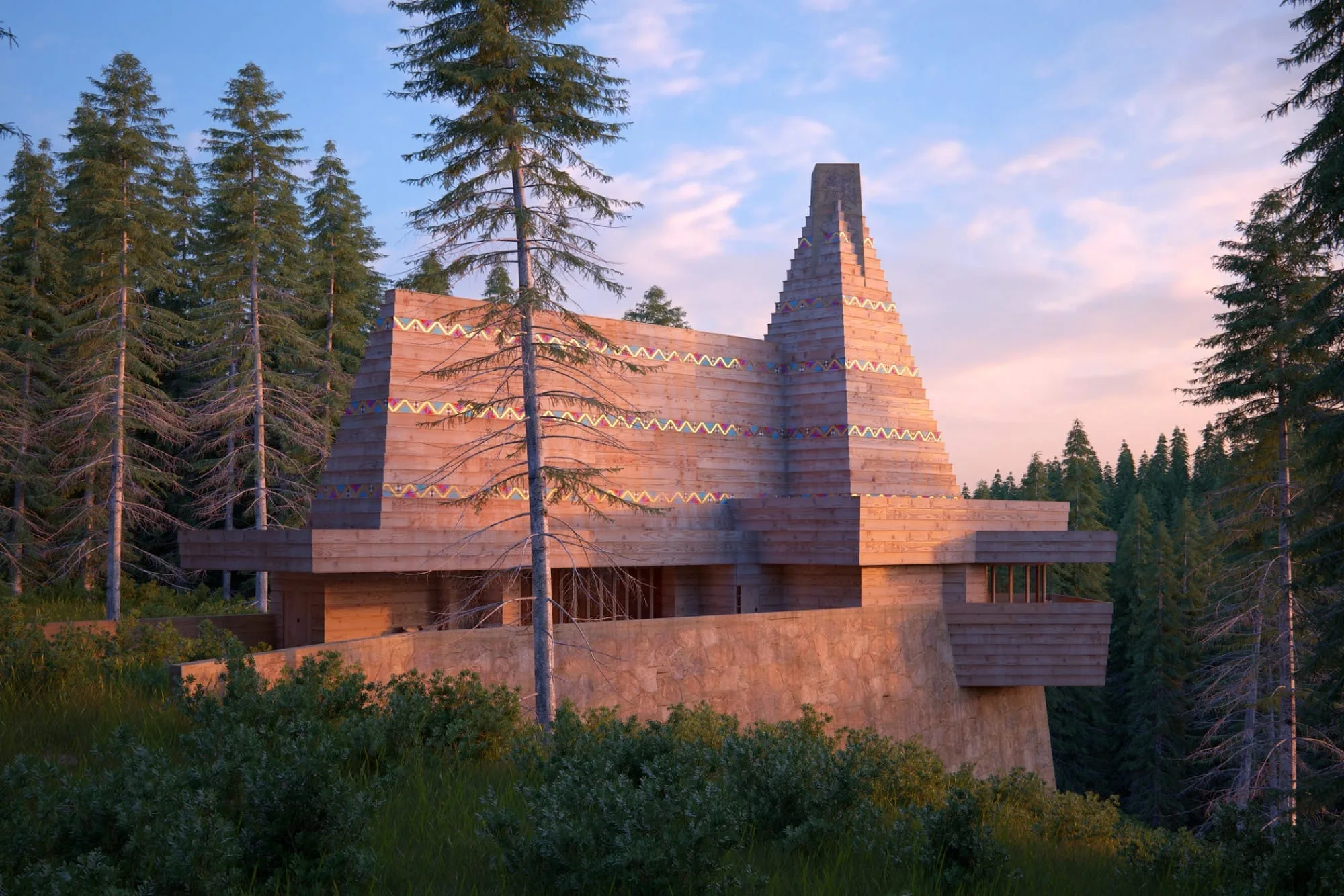 Nooit gebouwde ontwerpen van Frank Lloyd Wright - Mixed Grill