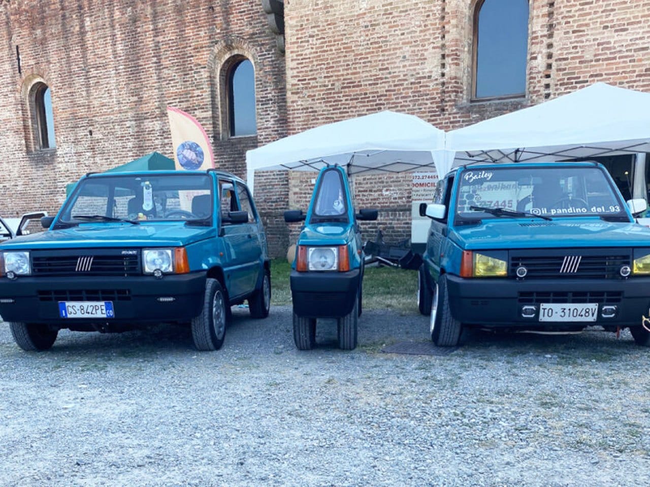 De smalste Fiat Panda ter wereld