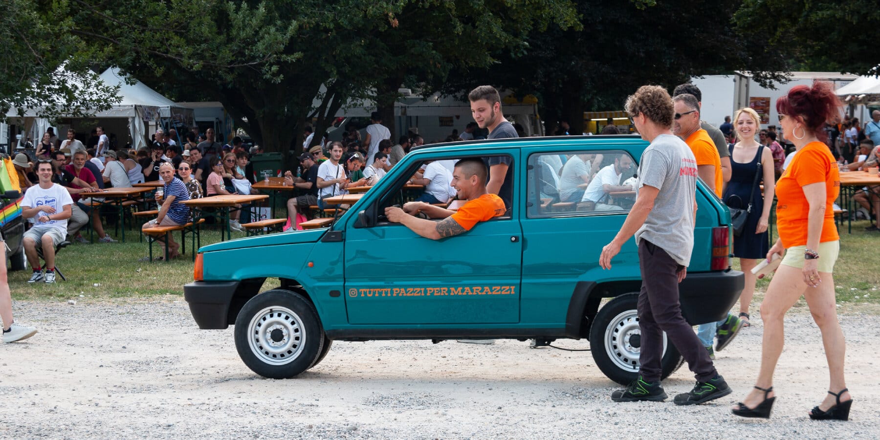 De smalste Fiat Panda ter wereld