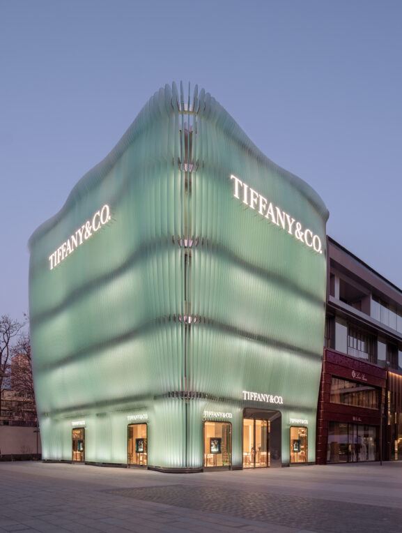 MVRDV ontwerpt glazen gevel voor Tiffany & Co