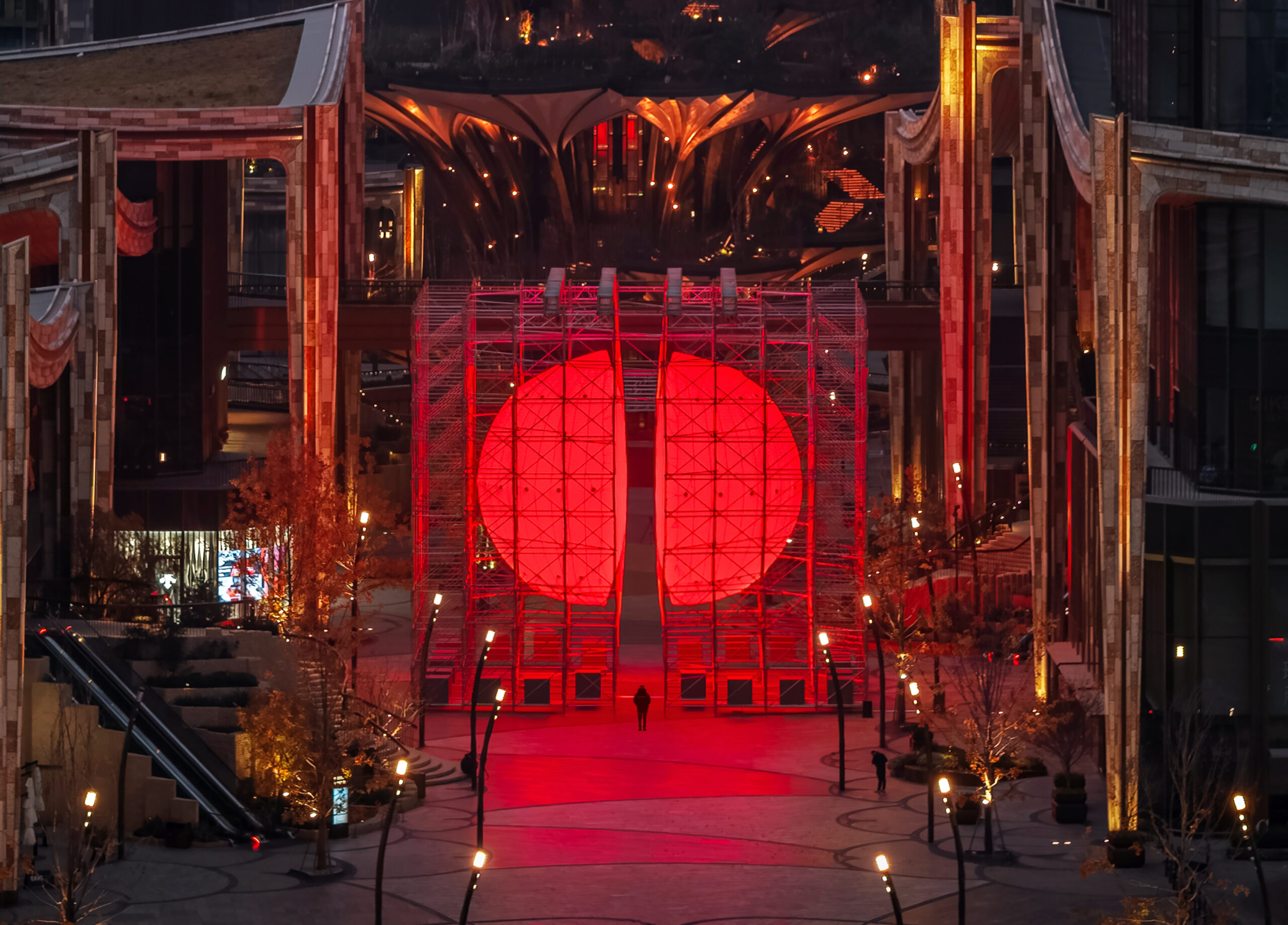 Divided: een lichtgevende installatie van SpY in Xi'an 40 SpY - Divided