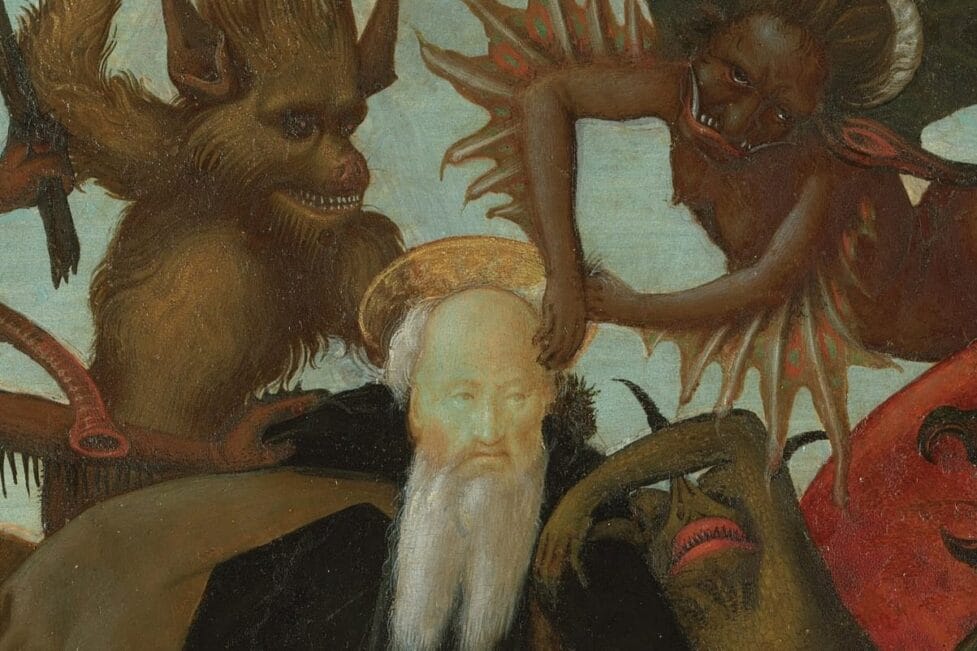 De kwelling van Sint-Antonius