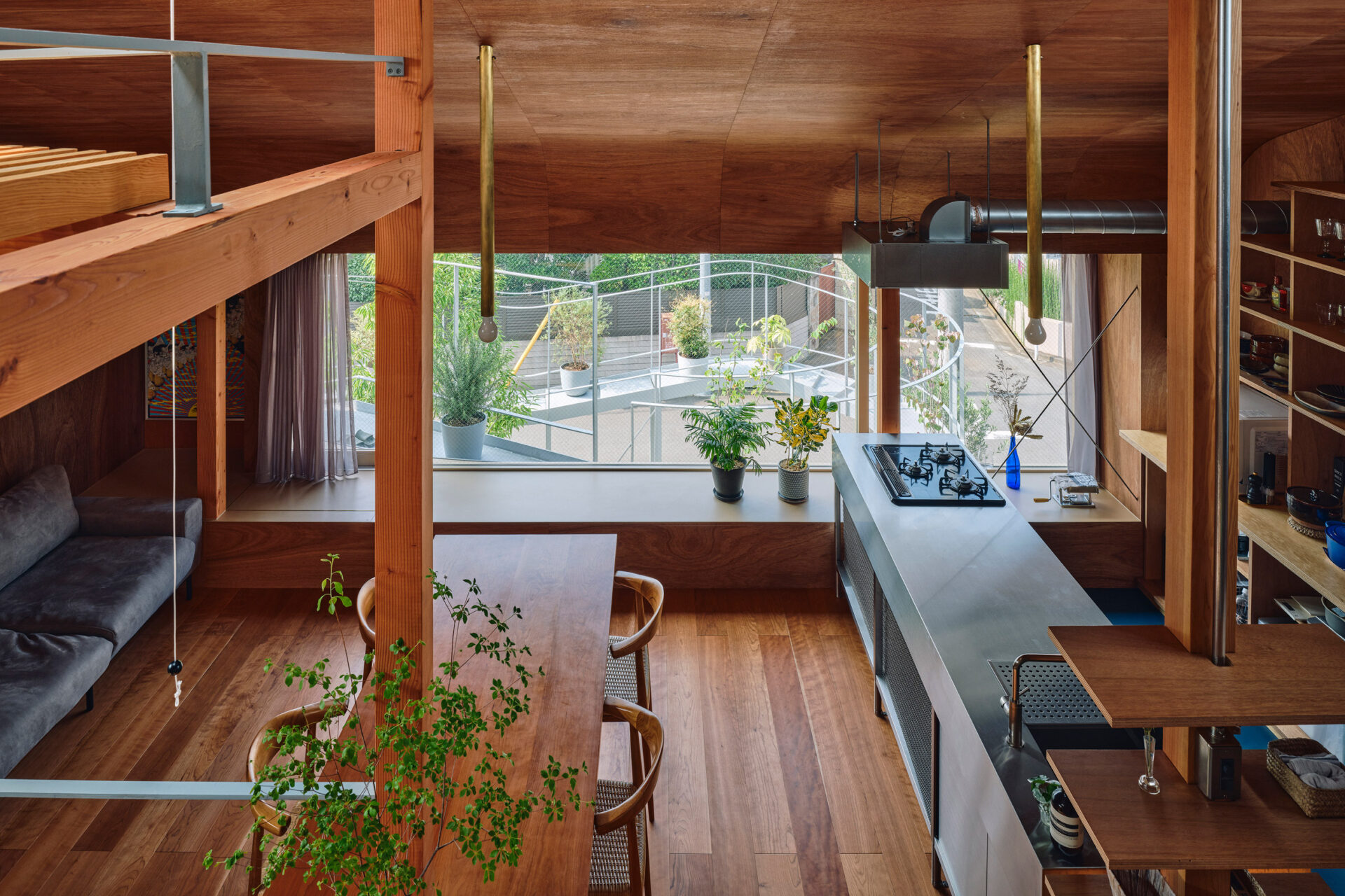 Creatief huis in Japan