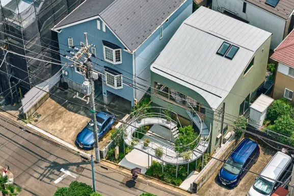 Creatief huis in Japan