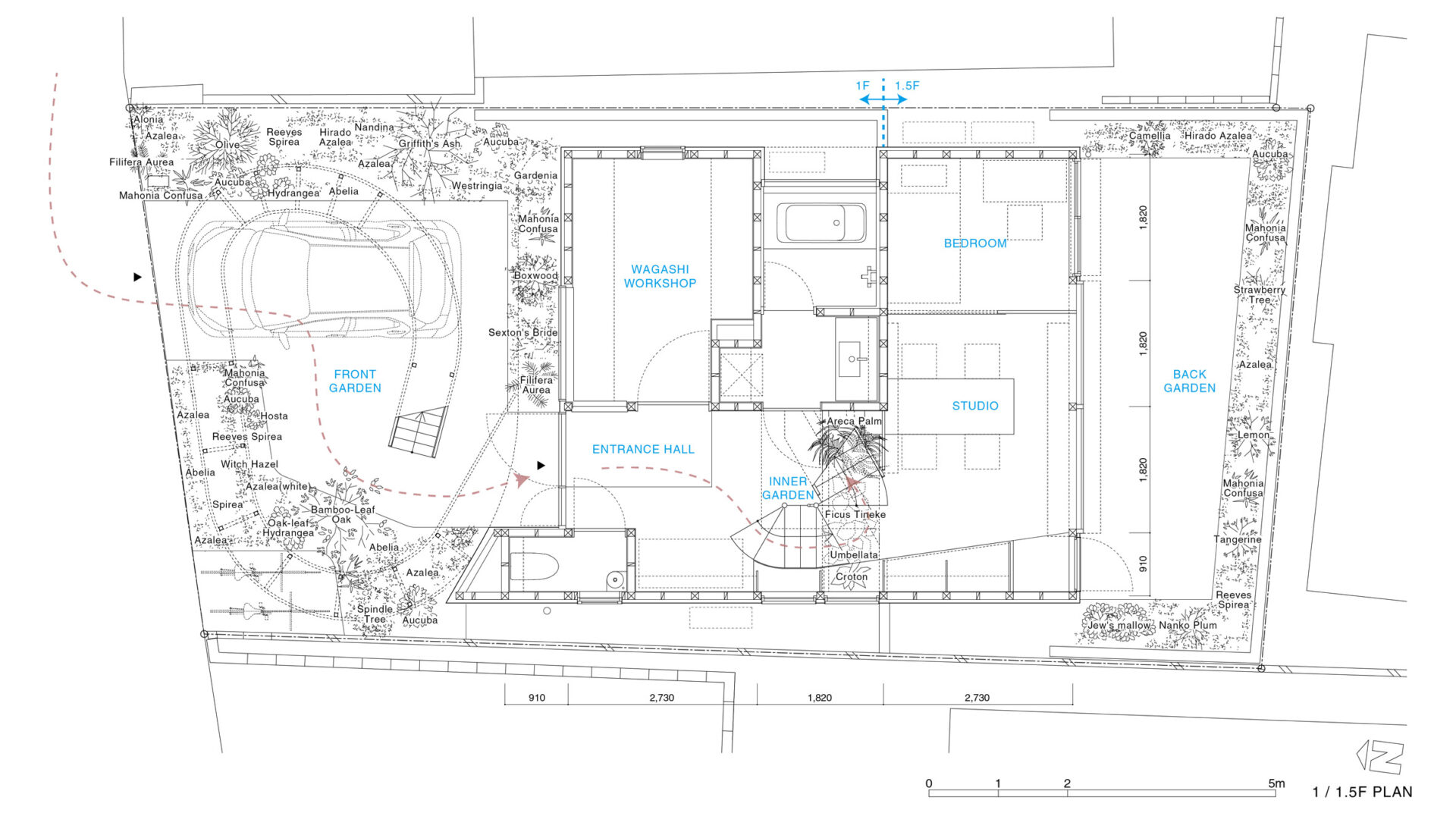 Creatief huis in Japan