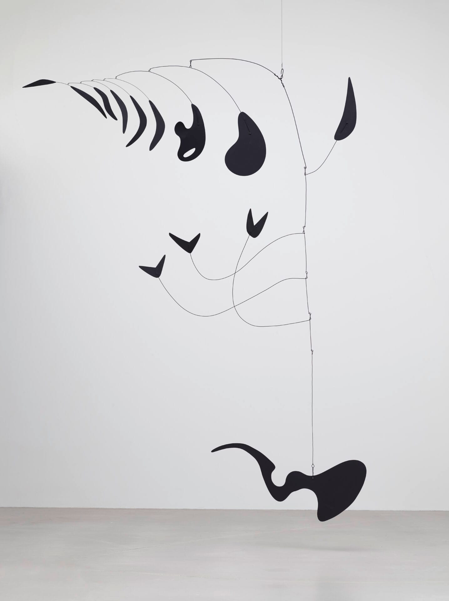 Eucalyptus, 1940. Sheet metal, wire, and paint. 94 1/2" x 61". Calder Foundation, New York; Gift of Andréa Davidson, Shawn Davidson, Alexander S. C. Rower &amp; Holton Rower, 2010. Photograph By Tom Powel Imaging © Calder Foundation, New York.