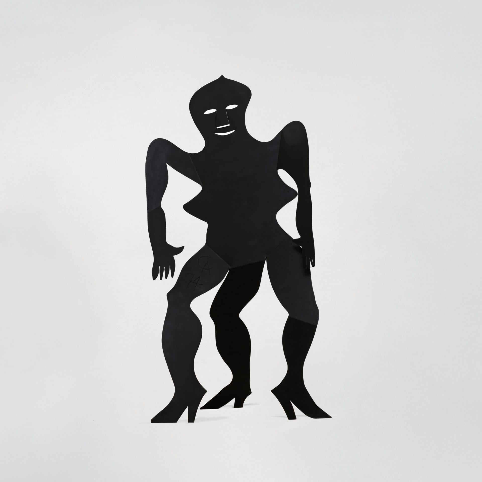Critter innommable, 1974. Sheet metal and paint, 76 1/2" x 37 1/2" x 29 1/2". Photo courtesy of Calder Foundation, New York / Art Resource, New York.